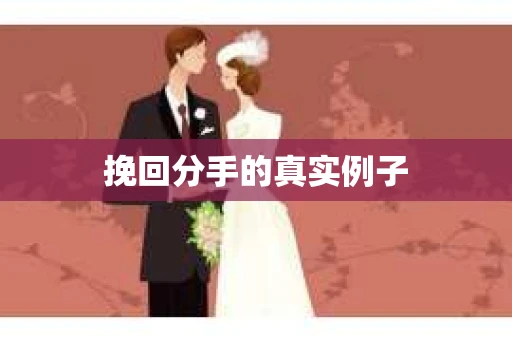 挽回分手的真实例子