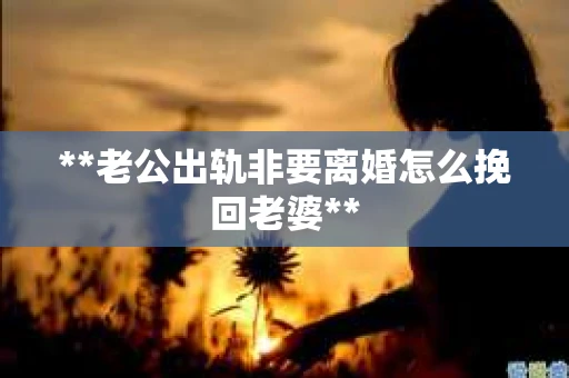 **老公出轨非要离婚怎么挽回老婆**