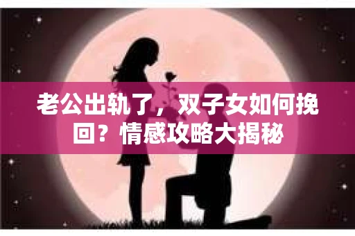 老公出轨了，双子女如何挽回？情感攻略大揭秘