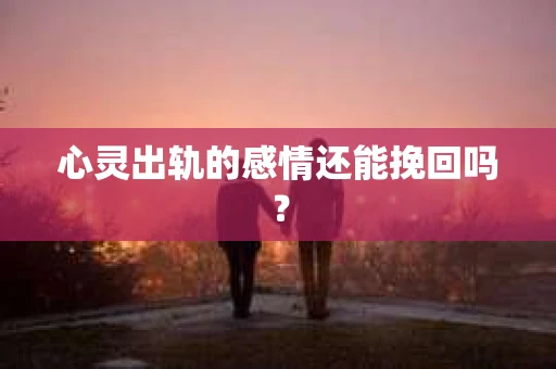 心灵出轨的感情还能挽回吗？