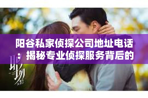 阳谷私家侦探公司地址电话：揭秘专业侦探服务背后的故事
