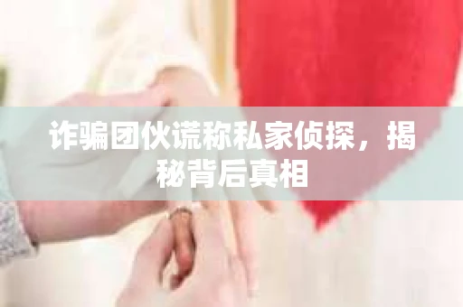 诈骗团伙谎称私家侦探，揭秘背后真相