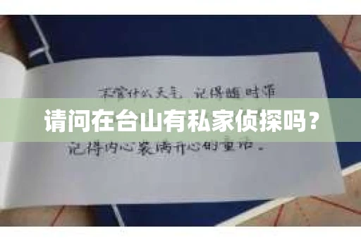请问在台山有私家侦探吗？