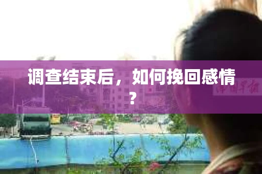 调查结束后,如何挽回感情? 调查结束后,如何挽回感情?